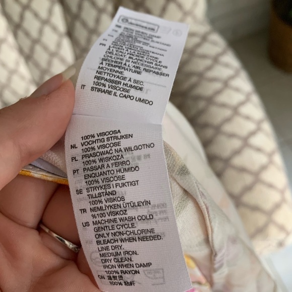 NWT & Other Stories Multi Color Floral Wrap Dress Size 2 - Picture 6 of 6